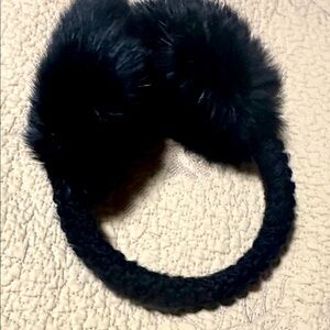 Chic Black Fur Earmuffs